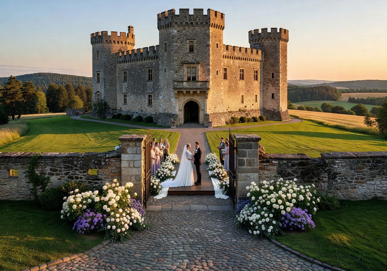 Destination wedding at a historic castle in Poland
